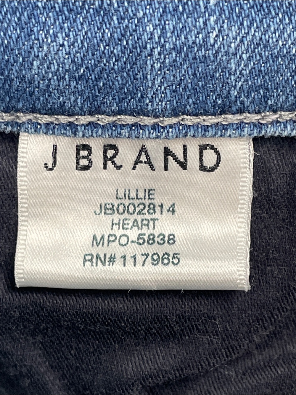 NWT J Brand Lillie High Rise Crop Flare Jeans Heart Blue Sz 30 - Picture 7 of 13